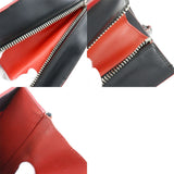 BALENCIAGA Paper A6 Handbag 370926 Calf Made in Italy Black/Red Crossbody 2way A5 Open Ladies