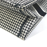 CHRISTIAN DIOR Houndstooth Shoulder Bag bag book tote Tote Bag White/Black