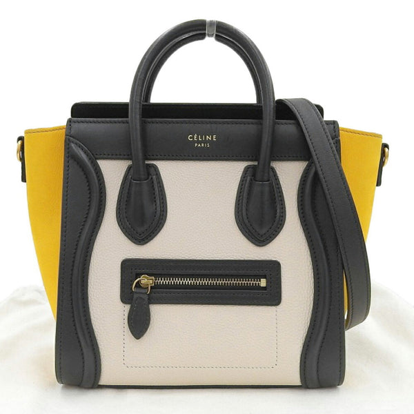 CELINE LUGGAGE NANO BAG HANDBAG SHOULDER LEATHER MULTICOLOR