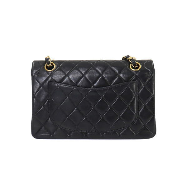 CHANEL Matelasse 23 Chain Shoulder Bag Leather Black A01113 Gold Hardware