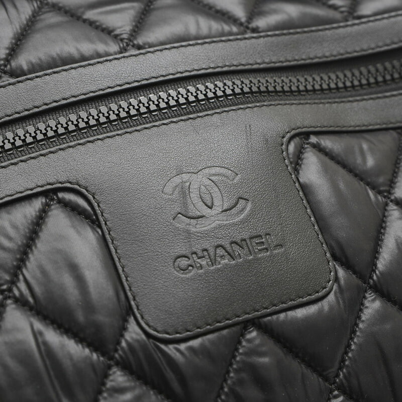 Chanel Coco Cocoon Boston Bag Nylon Black 7205