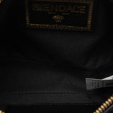 FENDI x Versace FENDACE Fendace Shoulder Bag 7M0285 Black Leather Women's