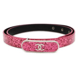 Chanel belt Coco mark patent size 75 CHANEL