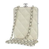 Chanel CHANEL here mark clutch shoulder bag with white seal 3 AP2496