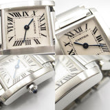 CARTIER Tank Francaise SM Watch Stainless Steel Ladies Ivory W51008Q3