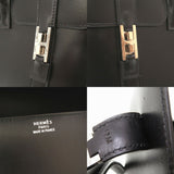 Hermes drag 2 37 box calf black □D stamped handbag bag