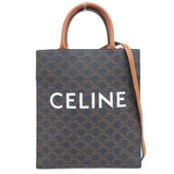 Celine CELINE Triomphe Small Vertical Cover Tote Bag Shoulder Brown 191542