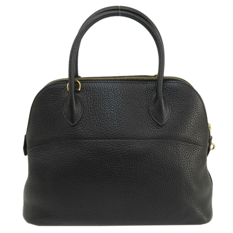 Hermes Bolide 31 Black Handbag Taurillon Women's