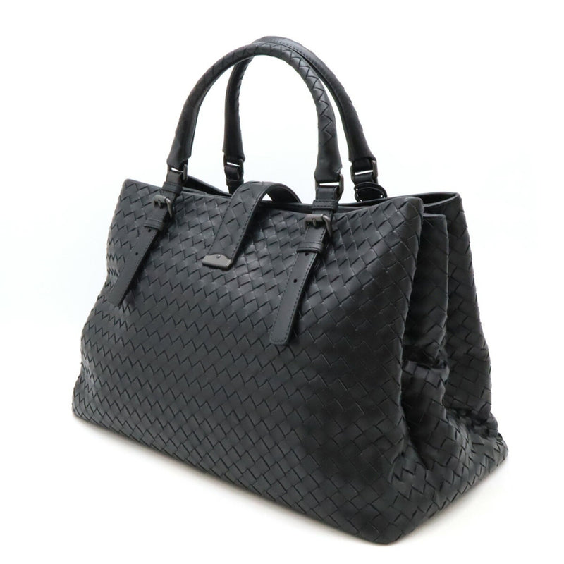 BOTTEGA VENETA Bottega Veneta Intrecciato Roma Bag Handbag Tote Leather Black 171265