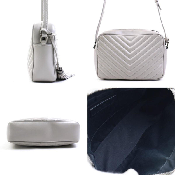 Saint Laurent shoulder bag Lou leather silver women's e58810f