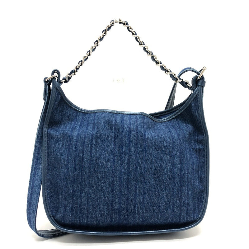 CHANEL A57641 Matelasse Coco Mark Bag Shoulder Handbag Denim Women's Blue