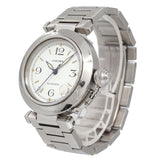 Cartier Pasha C W31015M7 Boys' Watch Date White Automatic Self-Winding