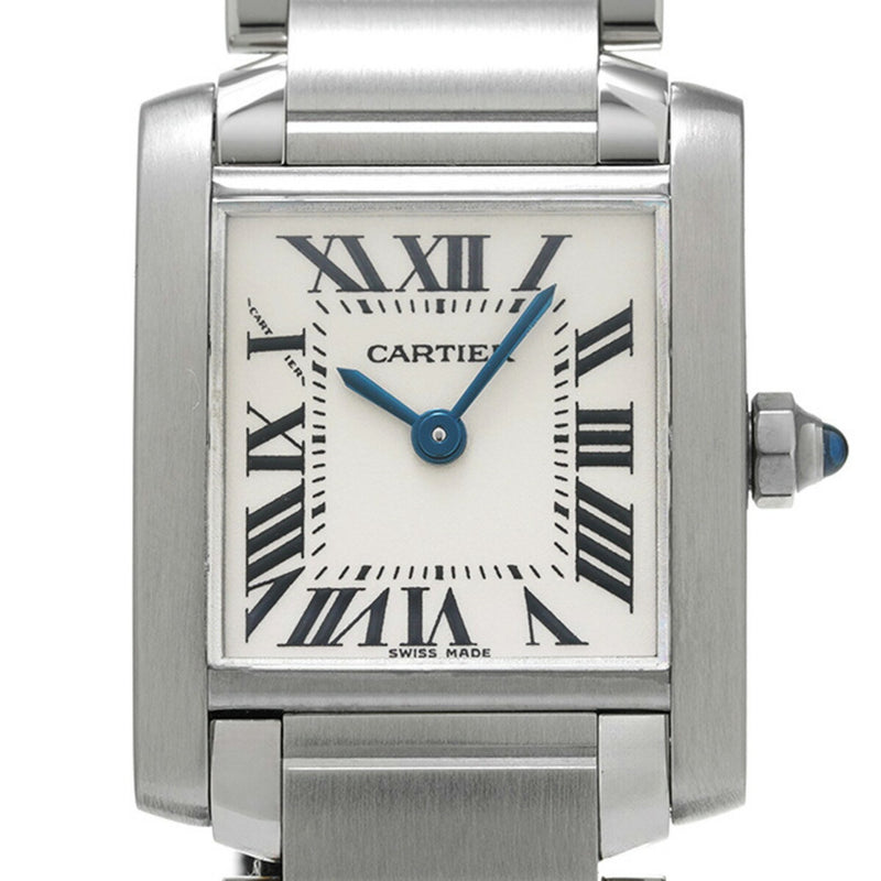 CARTIER Tank Francaise SM W51008Q3 Ladies SS Watch Quartz