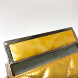 Chanel Matelasse Vanity bag Hand Bag Yellow Based SilverHardware