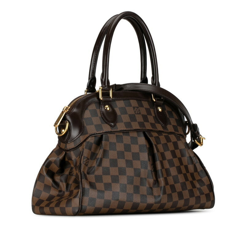 Louis Vuitton Damier Trevi PM Handbag Shoulder Bag N51997 Brown PVC Leather Women's LOUIS VUITTON