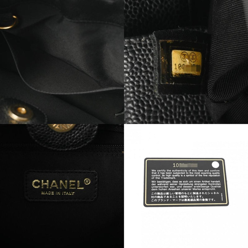 CHANEL Chanel Matelasse PST Tote Black A50994 Women's Caviar Skin Bag