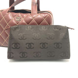 Chanel CC Mark bag vintage Hand Bag Brown SilverHardware