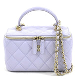 CHANEL Shoulder Bag Lambskin Light Purple Women's 99925f