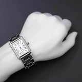 Cartier Tank Solo XL W5200028 Men's Watch Date Silver Automatic