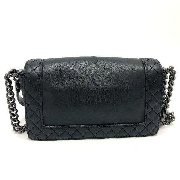 Chanel A92193 CC Mark Chain Shoulder Bag Black SilverHardware