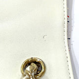 Chanel CC Mark Bag Chain Shoulder Bag White x Red GoldHardware