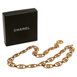 Chanel Coco Mark Chain Belt, Gold Plated, Women's, CHANEL