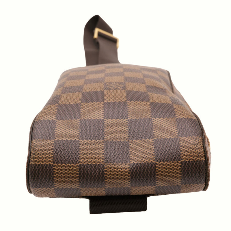 LOUIS VUITTON Damier Geronimos Waist Bag Shoulder Sling Ebene Brown N51994