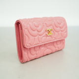 Chanel Business Card Holder Camellia Caviar Skin Pink Champagne Ladies