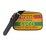 GUCCI Gucci Belt Bag SONY MUSIC Collaboration Waist 602695 Leather Yellow Multicolor Gold Hardware 100th Anniversary Logo Body Pouch Bum