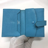 Hermes Card Case blue SilverHardware