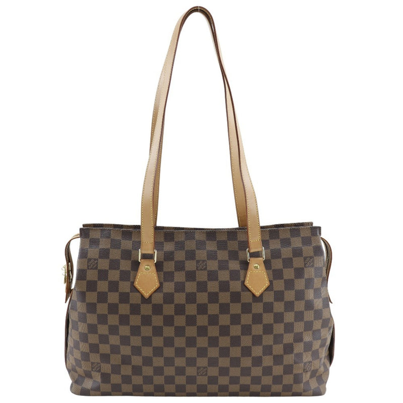 Louis Vuitton LOUIS VUITTON Columbine Tote Bag N99037 Damier Canvas 1996 Brown AS1916 Double Women's R171224016