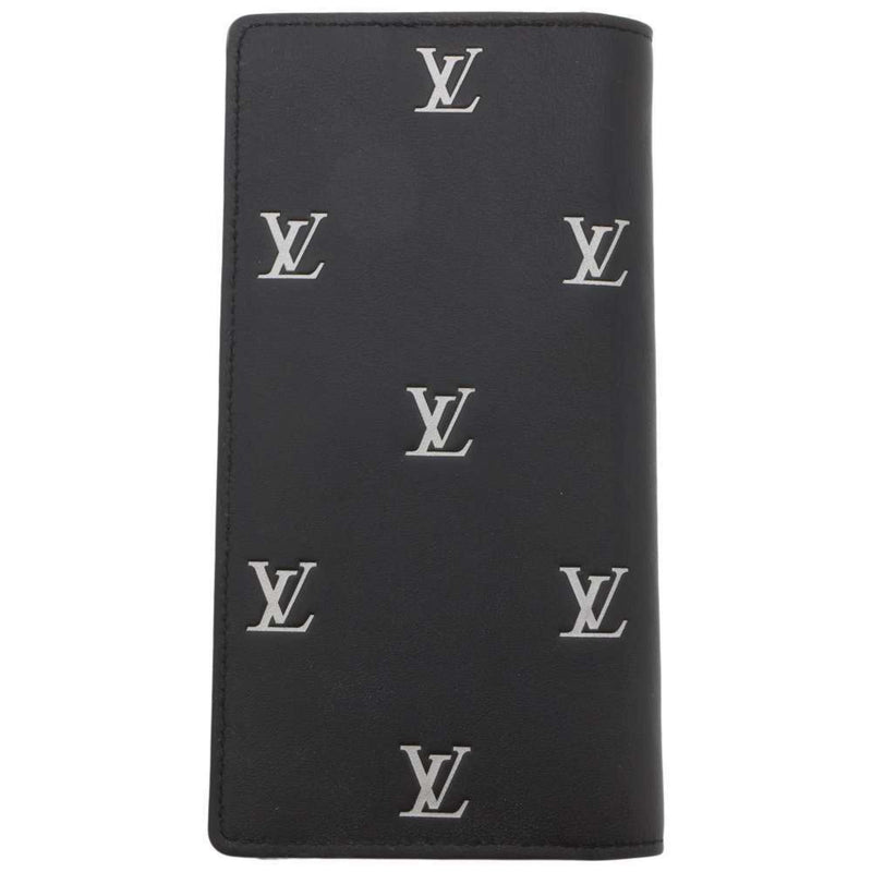 Louis Vuitton Long Wallet Monogram LV Blason Portefeuille Brazza NM M83190 Black