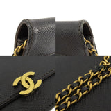 Chanel Chain Wallet Coco Mark Long Caviar Skin Women's CHANEL