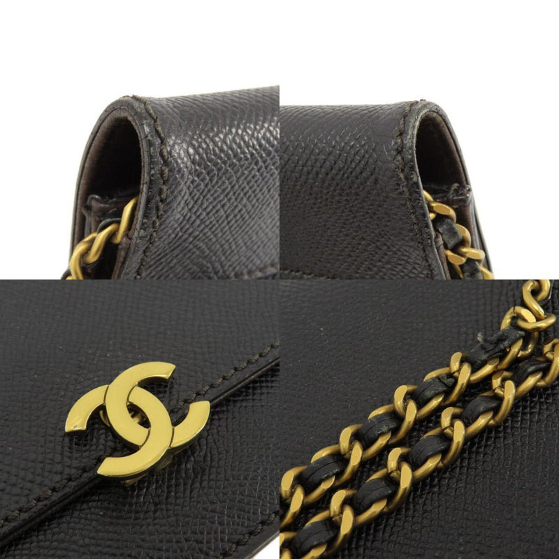 Chanel Chain Wallet Coco Mark Long Caviar Skin Women's CHANEL