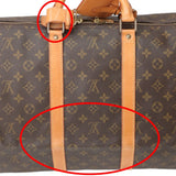 Louis Vuitton Boston Bag Monogram Keepall 55 Canvas M41424 Brown LV