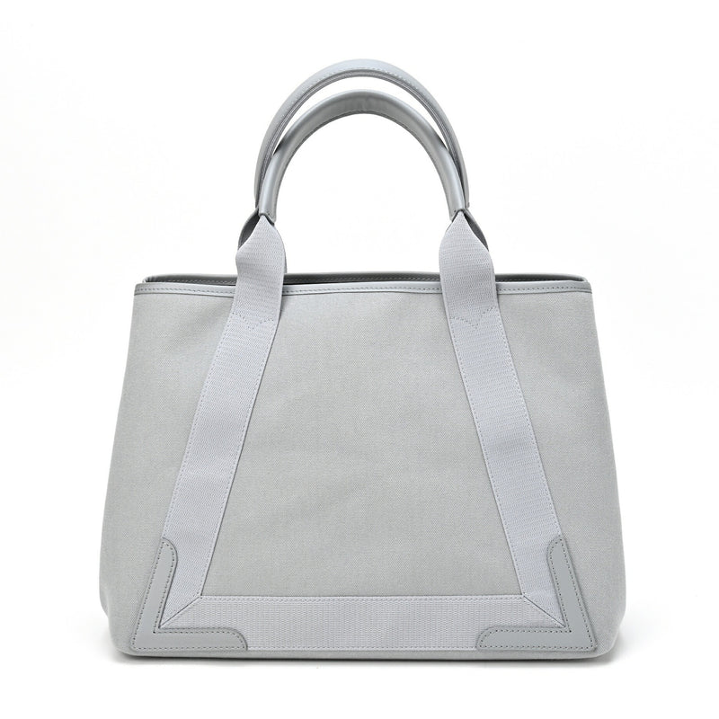 BALENCIAGA Navy Cabas M Tote Bag 581292 Canvas Grey