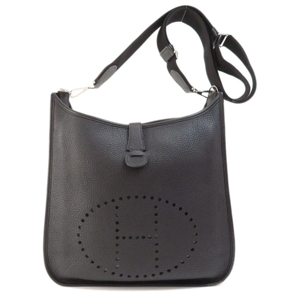 Hermes Evelyn 3 Black Shoulder Bag Togo Ladies HERMES