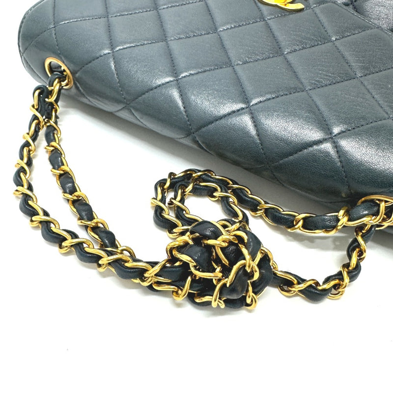 Chanel Quilted Vintage Chain Bag Shoulder Bag Tote Bag Navy GoldHardware