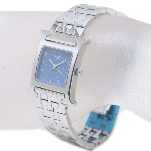 HERMES H Watch HH1.210.631 4804 Stainless Steel x Leather Women's 39507