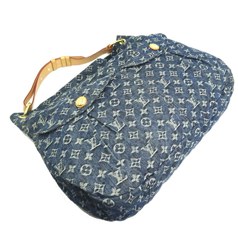 Louis Vuitton Daily GM Women's Shoulder Bag M40492 Monogram Denim Blue