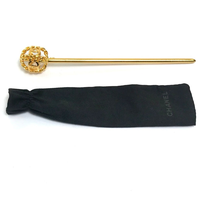 Chanel 98A Vintage hairpin hairpin Gold