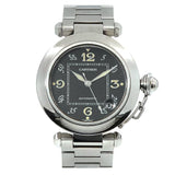 Cartier Pasha C W31043M7 Boys' Watch Date Black Dial Automatic Self-Winding