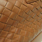 Bottega Veneta Intrecciato Men,Women Leather Tote Bag Red Brown