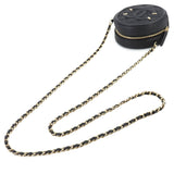 CHANEL CC Filigree Chain Shoulder Bag Caviar Skin Black AP0365