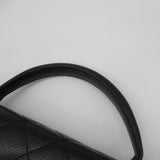 CHANEL Matelasse Handbag Black Caviar Skin (Grained Calf)