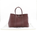 HERMES Hermes Garden Party TPM Handbag Country Rouge Ash Wine Red C Ladies