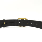 GUCCI GG Marmont leather belt Black leather 397660AAA5Z100090