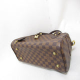 LOUIS VUITTON Duomo handbag Brown Ebene Damier PVC coated canvas N60008