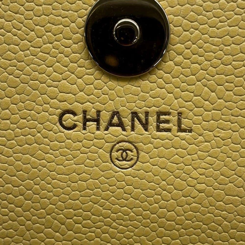 Chanel Chain Wallet Coco Mark Affinity Caviar Skin AP2914 CHANEL