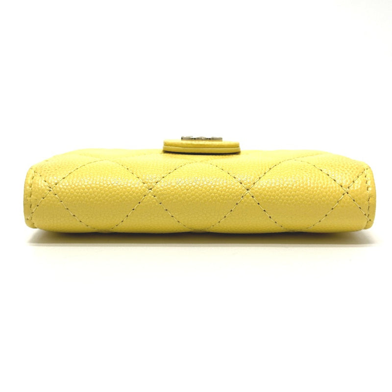 Chanel AP1991 CC Mark Card Case coin purse yellow